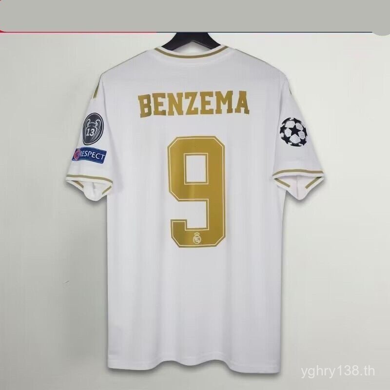 ย้อนยุค uniforme ทีมบ้านของเรียลมาดริด KROOS BENZEMA BALE RAMOS