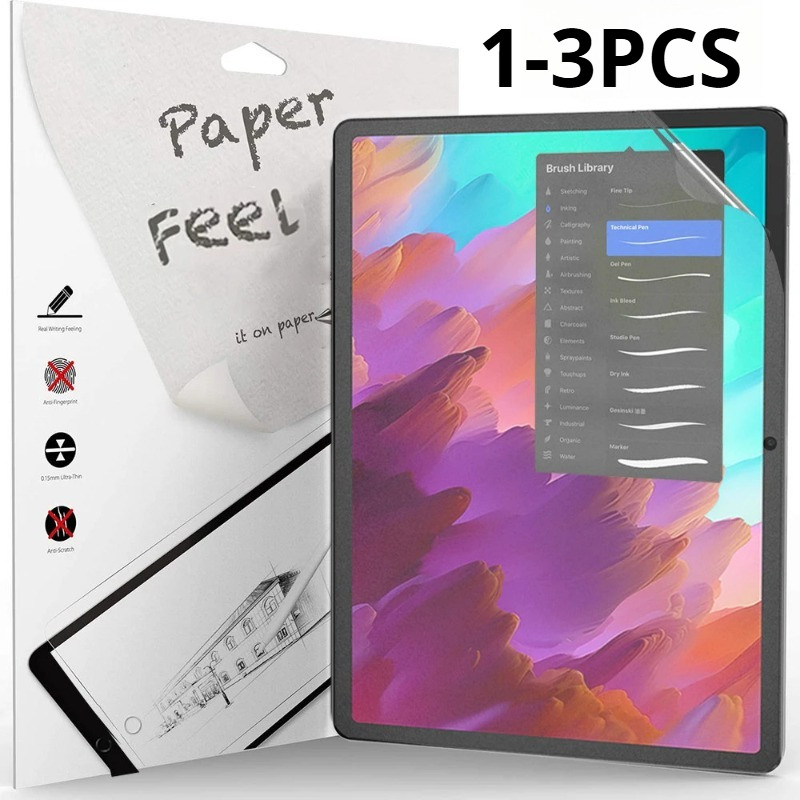 1-3PCS กระดาษฟิล์มสําหรับ Lenovo Xiaoxin Tab M11 M10 Plus 10.6 3rd Gen แท็บเล็ตป้องกันฟิล์มสําหรับ L