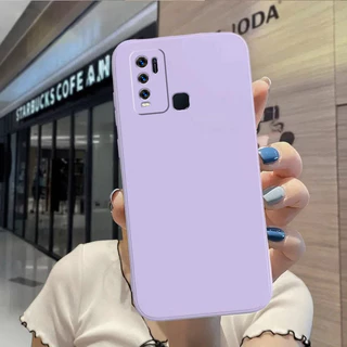 เคส For Vivo Y50 / Y30 4G / Y30i / 1935 / 1938 TPU YTCS เคสมือถือเรียบขอบตรงสีเดียว