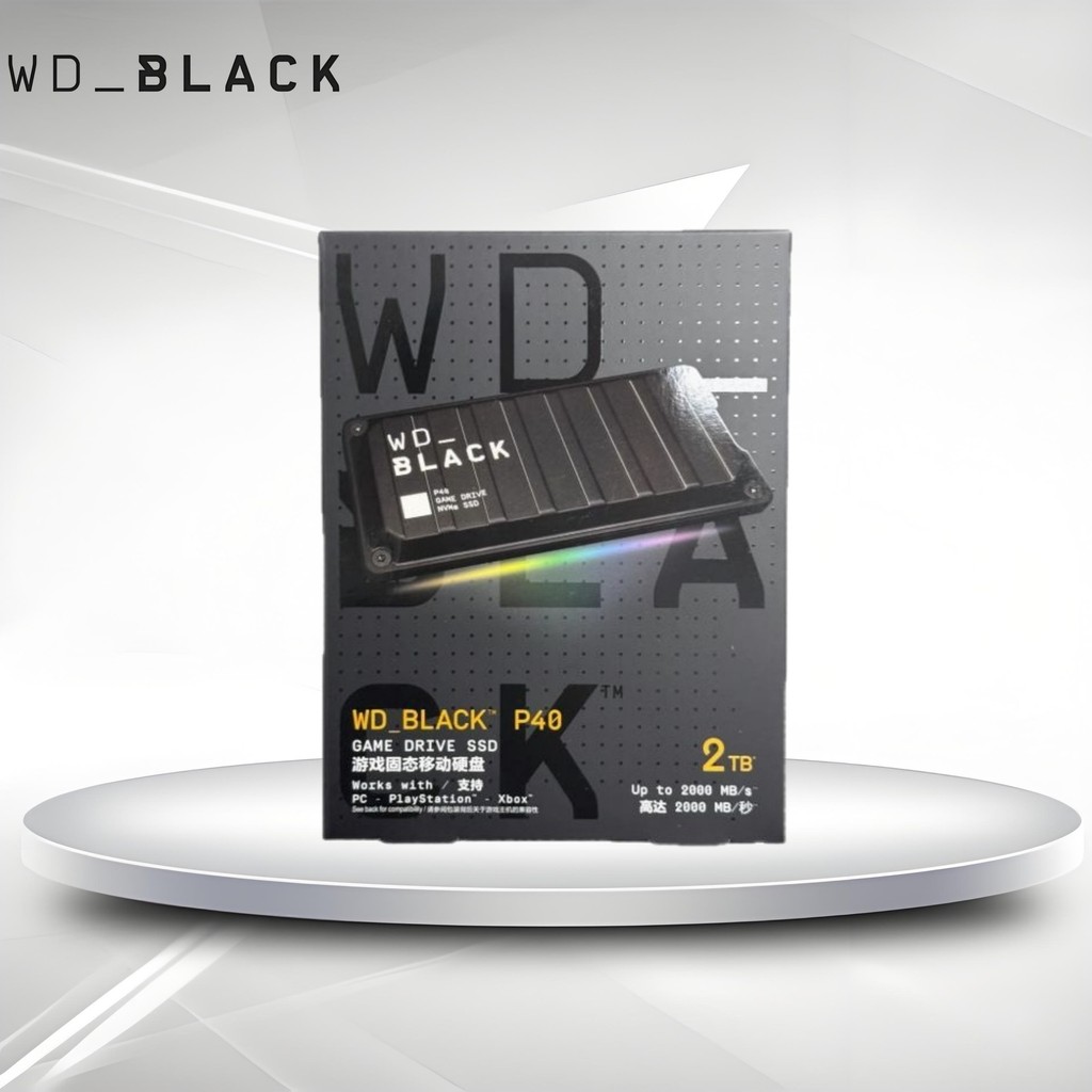 WD West Count Mobile Solid State Drive 2T เกมภายนอก SSD แบบพกพา 2tb คอมพิวเตอร์ P40PS5 การประกันคุณภ