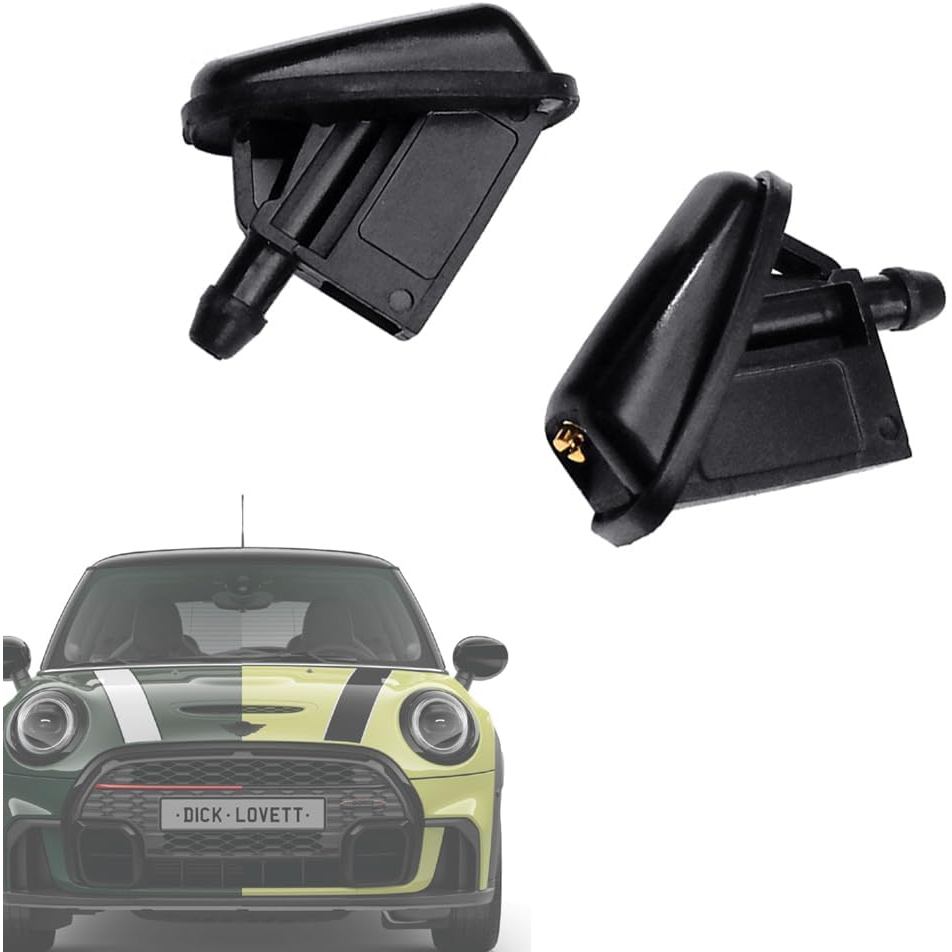 Premium Adjustable Wiper Washer Nozzles Non Heated Fit for Mini Cooper S JCW Cabrio Electric Clubman