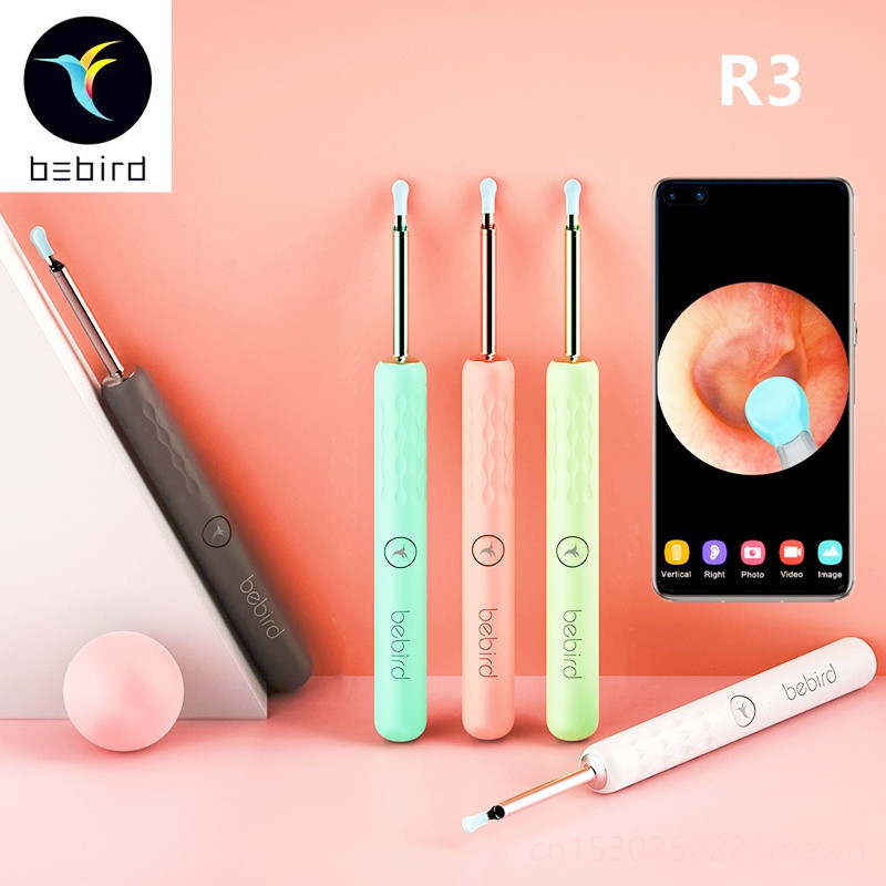 Bebird R3 ทําความสะอาดหู Minifit Wax Removal เครื่องมือดิจิตอล IP67 กันน้ํา 300W Precision Endoscope