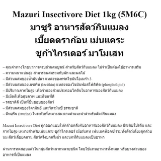 Mazuri อาหารสัตว์กินแมลง (5M6C) Insectivore Diet ขนาด 1 Kg เม่นแคระ ลิง กระรอก ชูก้า เบียดดราก้อน