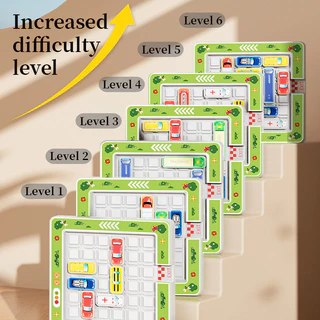 เกมจอดรถเขาวงกต, ท้าทายหนี, การฝึกตรรกะ, ของเล่นเพื่อการศึกษาแบบโต้ตอบสําหรับเด็ก