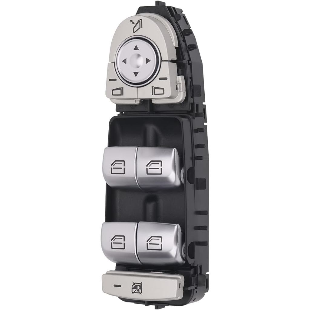 สวิตช์กระจกไฟฟ้าด้านข้างคนขับด้านหน้าเข้ากันได้กับ 2015-2018 Mercedes-Benz C300, C350e, C43 AMG, C63