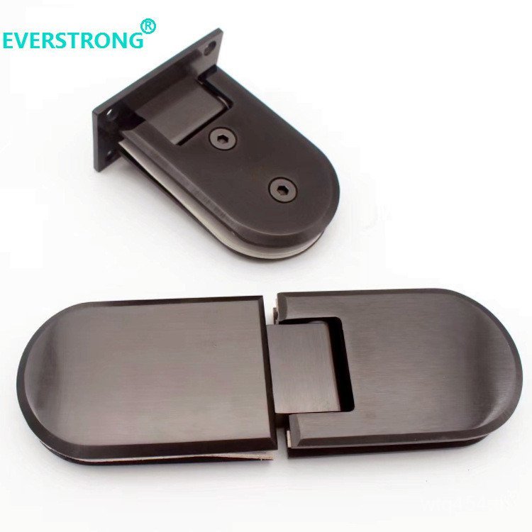 กระจกประตูกระจกประตูกระจกคลิปห้องน้ําบานพับทองแดง 180 องศาครึ่งวงกลมยาวบานพับแข็ง ST-A052 ZW6S