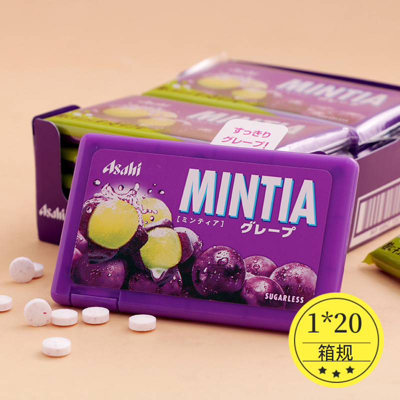 ขนมนําเข้า ASAHI ASAHI ลูกอมรสมิ้นต์ Icy Throat Lozenges Cool Green Lift ขนมรสส้ม251128