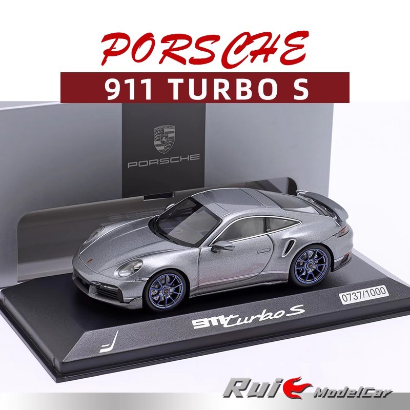 1: 43 Germany Porsche Original Factory Porsche 911 992 Turbo S Limited รถจําลองรุ่น