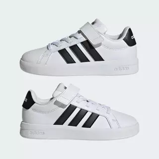 adidas ไลฟ์สไตล์ รองเท้า GRAND COURT 3.0 สำหรับเด็ก เด็ก สีขาว HP3531