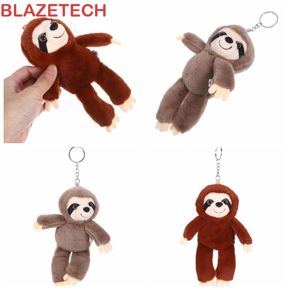 BLAZETECH ตุ๊กตา Sloth พวงกุญแจ, ตุ๊กตาสัตว์กระเป๋า Charm Sloth จี้ขนาดเล็ก, ของเล่นเด็กพวงกุญแจ Big