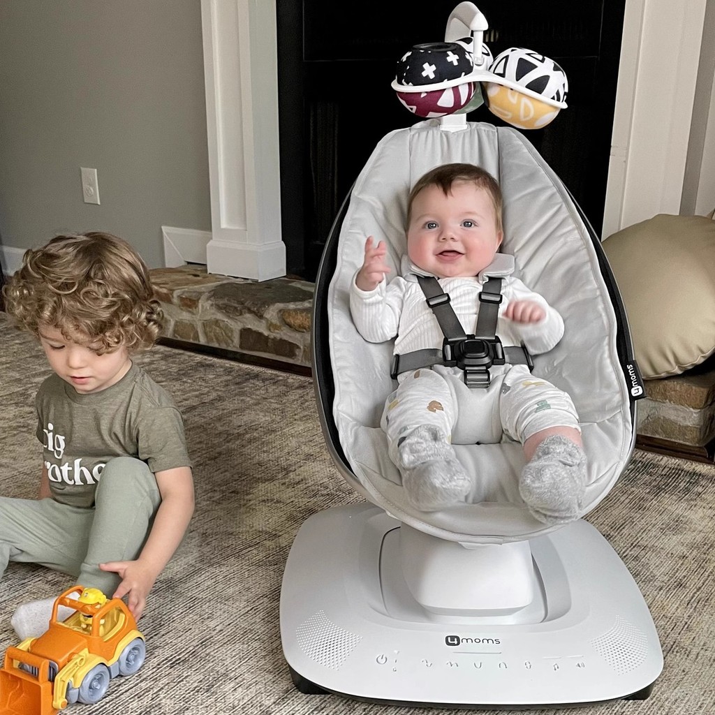 อเมริกัน 4moss mamaroo เด็กไฟฟ้าเก้าอี้โยก Recliner Cradle เด็ก Comforting เก้าอี้ Coaxing Baby Stop