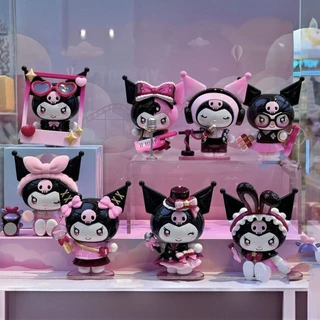 [สินค้าใหม่ขายดี] Sanrio-Sparkling Idol Series Kuromi [รุ่นคุณภาพสูง] ของเล่นตกแต่งเดสก์ท็อปน่ารักสาวของขวัญรูปตุ๊กตารูปตุ๊กตาแอ็คชั่น