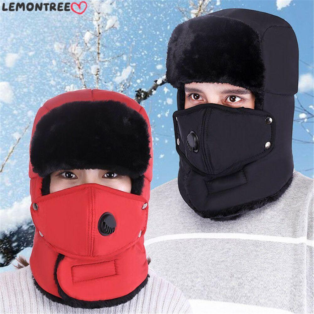 LEMONTREE Traper Hat Warm Ushanka Cotton Winter Bomber Hat