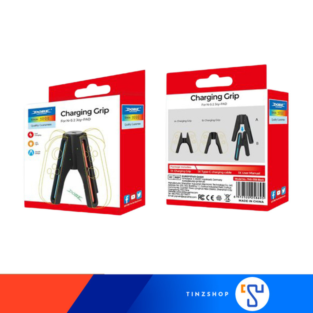 [ส่งด่วน] [ Switch2 ] DOBE TNS-3156 Charging Grip Bracket ที่ชาร์จ Joy-Con 4 ตัวพร้อมกัน พร้อมสาย USB-C
