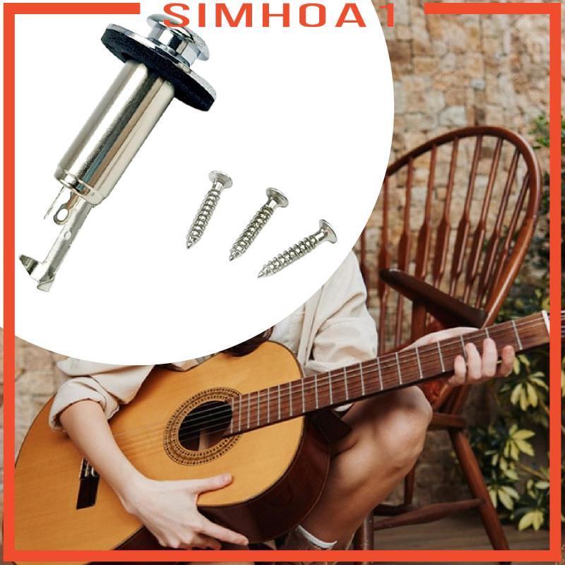 [Simhoa1] Acoustic Electric Guitar Mono Endpin Output Jack Replacements Bass Endpin Output Jack ติดต
