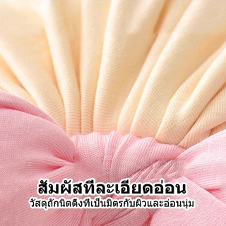 Newหมวกเด็กแรกเกิดรุ่น ผ้าโพกหัวโบว์ ที่คาดผม สำหรับเด็กผ้า หมวกบินนี่ นุ่ม ยืดหยุ่น