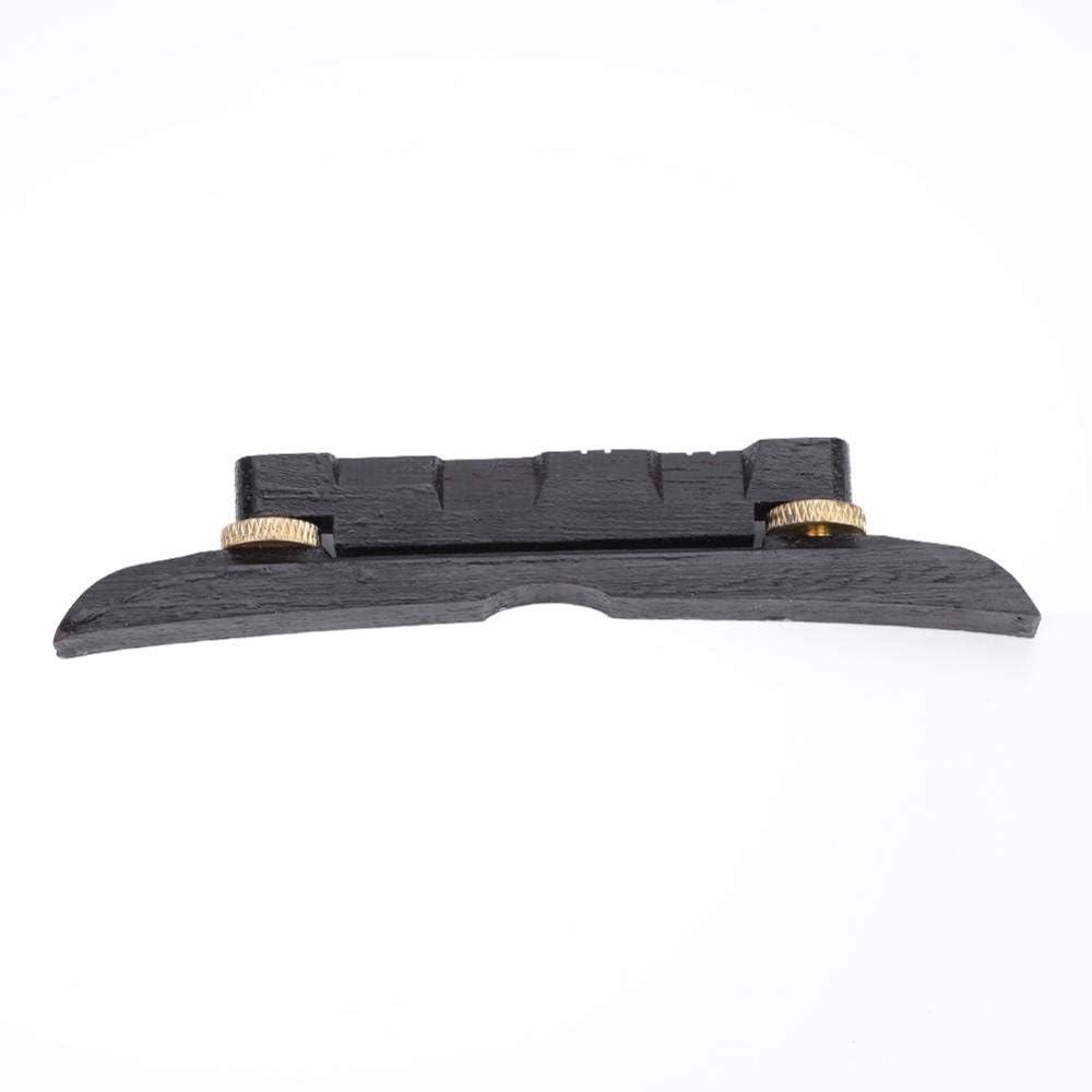 Dilwe Mandolin Bridge, Adjustable Ebony Bridge Mandolin Instrument DIY Repair Parts