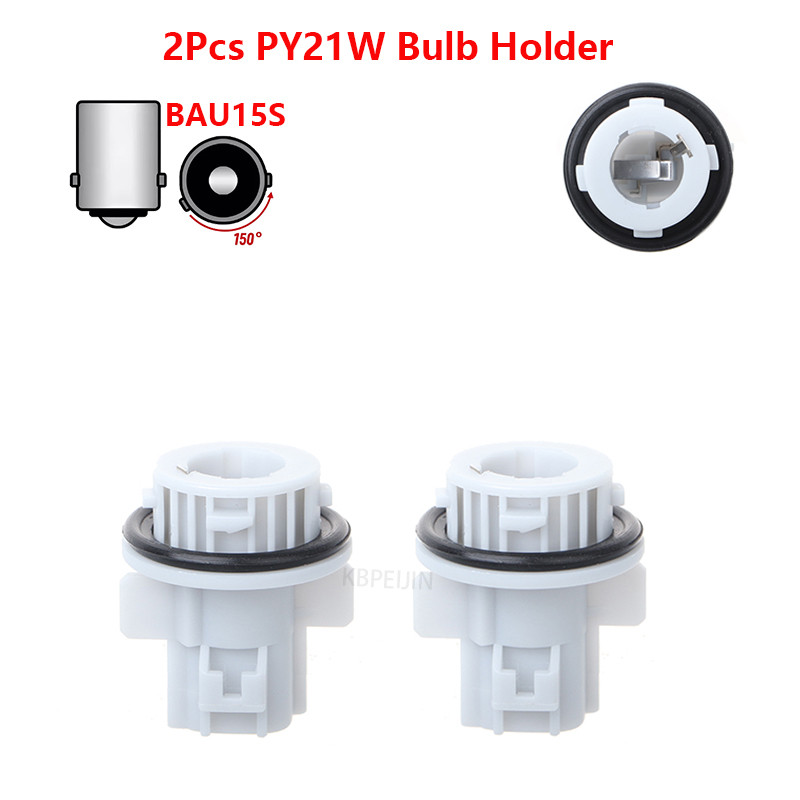 2x Toyota RAV4 Corolla Vios Celica 1156 PY21W ที่วางหลอดไฟซ็อกเก็ตไฟเลี้ยว