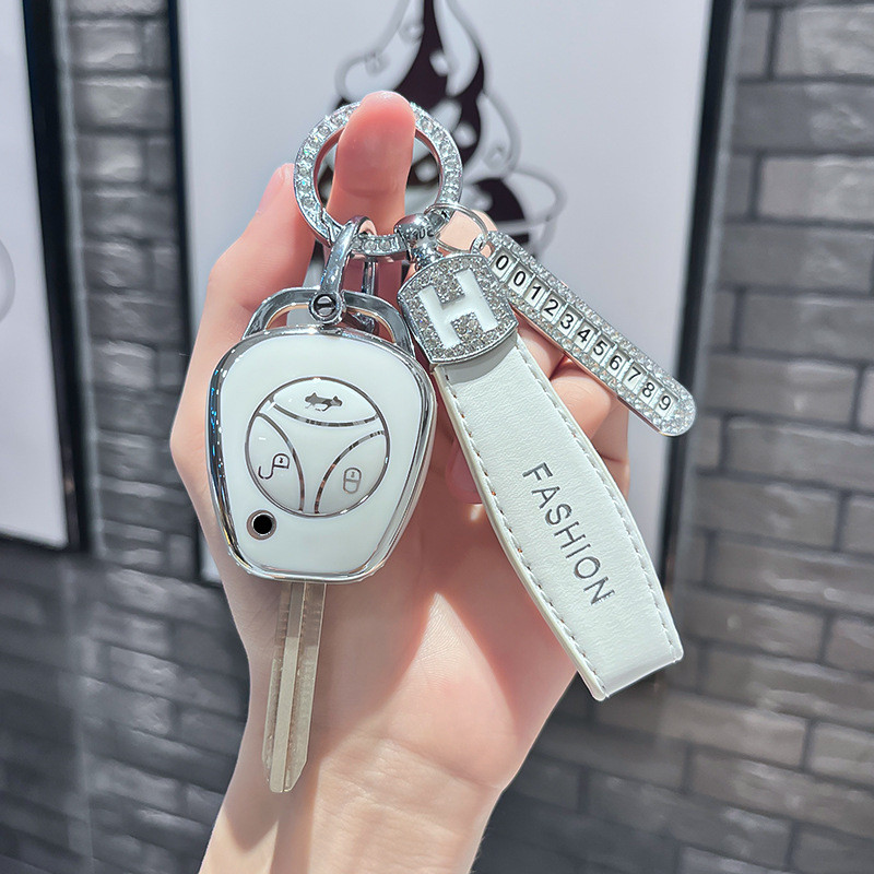 เหมาะสําหรับ Lada Car Key แผ่นตรงไม่ดัดแปลงเคสป้องกันกุญแจใหม่กระเป๋าป้องกันหัวเข็มขัด XMND