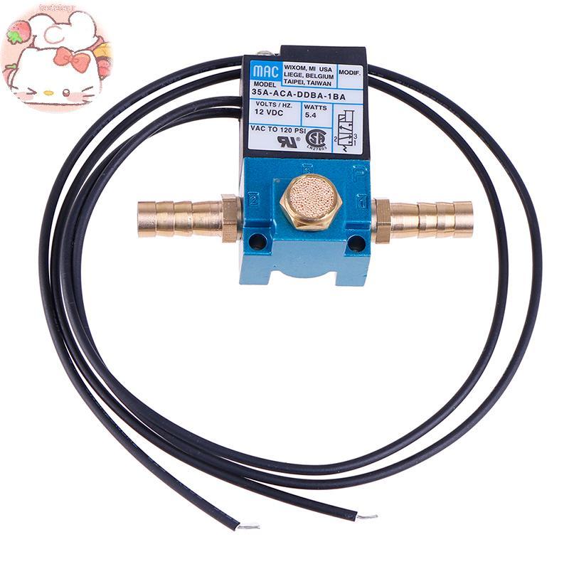 Tast 1 ชุด MAC Solenoid วาล์ว 1/8 35A-ACA-DDBA-1BA พร้อมเครื่องระงับเสียงทองเหลือง DC12V EN
