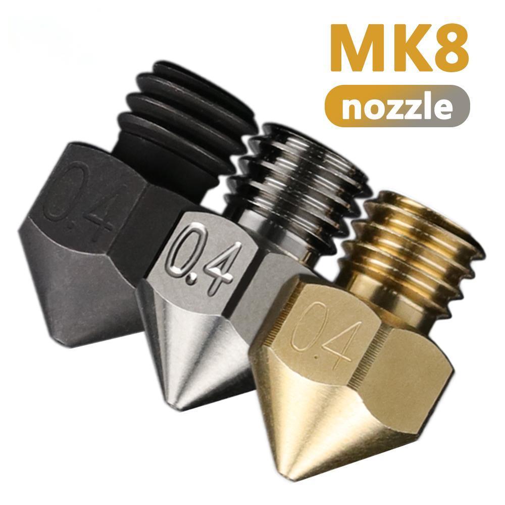 High quality Hardened Steel Nozzle Swiss MK8 500 ° C For Nylon carbon fiber Neptune 3 Pro Plus Aquil