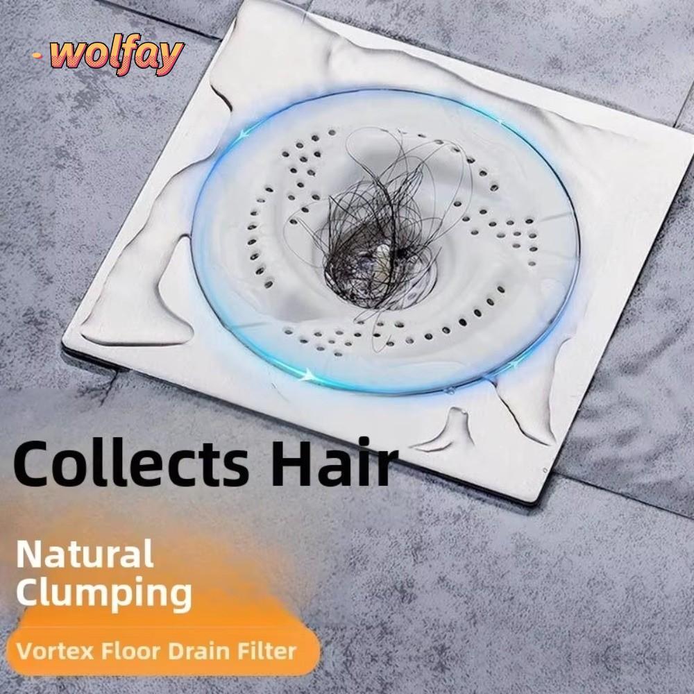 YOLANDA Hair Collector, Anti-Clogging Mesh Design Drain Cover,โมเดิร์นหมุน Bug Proof Anti-Clogging Filter พื้นที่ห้องน้ํา