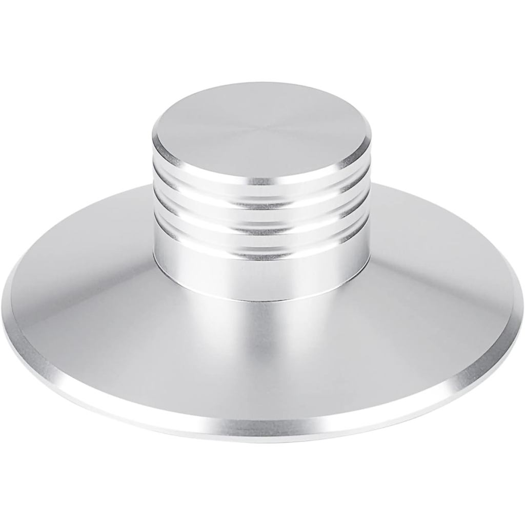 Disc Stabilizer,New Black Record Weight Clamp Turntables Metal Disc Stabilizer Silver