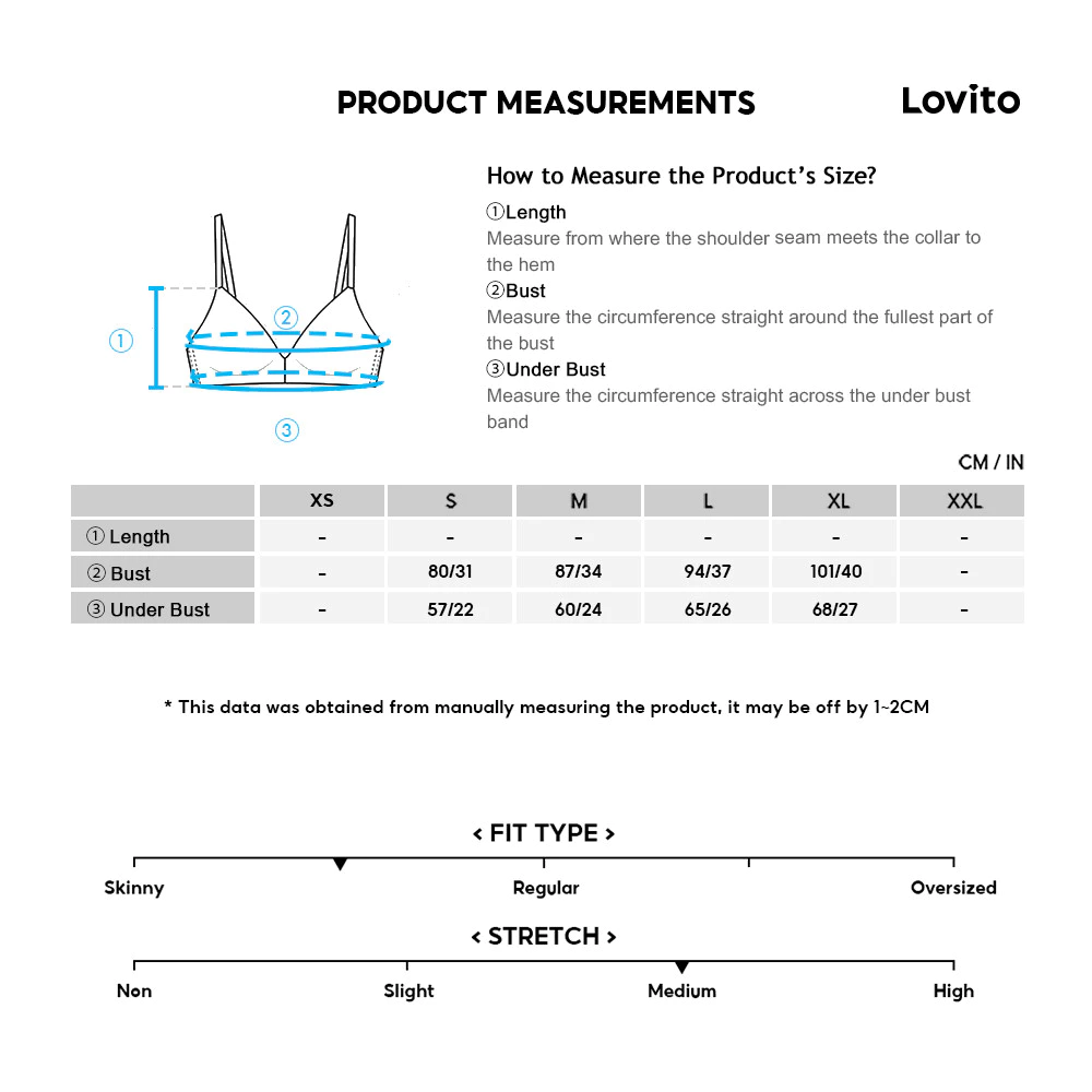 Lovito สปอร์ตบรา ซิปเปอร์ พุชอัพ ยืดหยุ่น 4 ทิศทาง สีฟ้า LNA129036 thumbnail 8