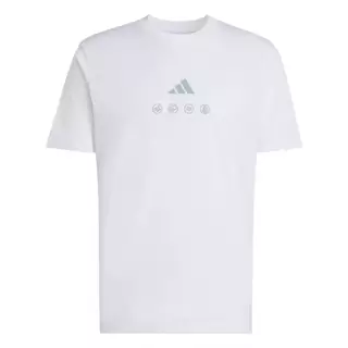 adidas ไลฟ์สไตล์ เสื้อยืดพิมพ์ลาย CLIMACOOL CITY TECH ILLUSTRATION ผู้ชาย สีขาว JZ7515