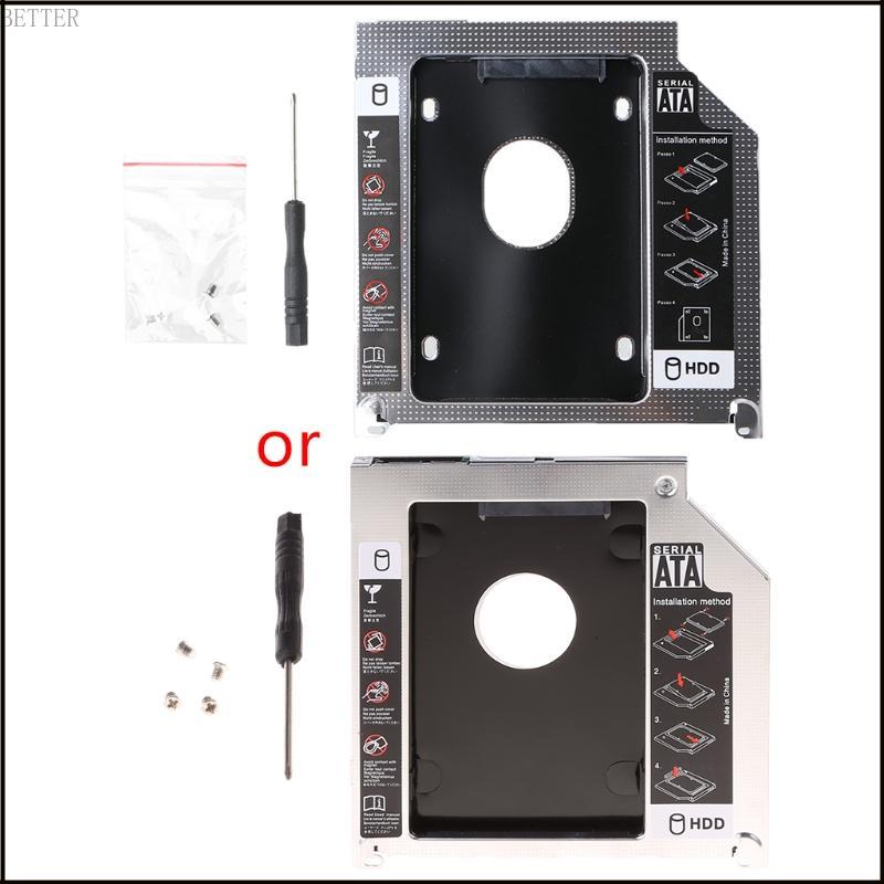 BETT แคดดี้ HDD 2nd วินาทีสําหรับ SSD CD-ROM อะแดปเตอร์ฮาร์ดดิสก์ไดรฟ์