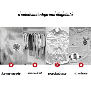 3 แถม 3 ถุงคลุมเสื้อผ้า ถุงคลุมเสื้อผ้ากันฝุ่น ผ้าคลุมราวกันฝุ่น วัสดุ PEVA