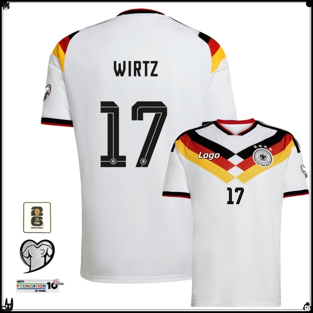 เสื้อบอลแขนสั้นผู้ชาย #17 WIRTZ ดีไซน์ใหม่