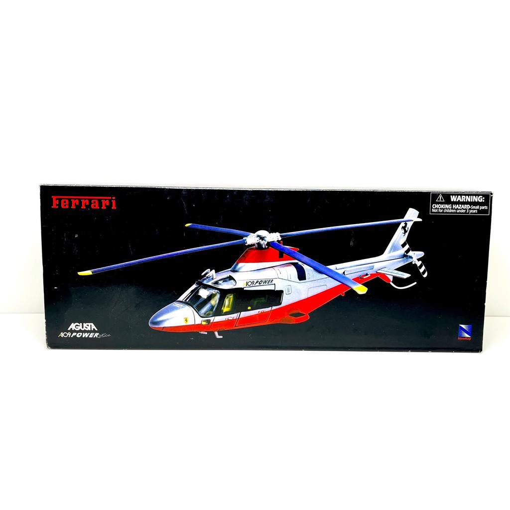[คลังสินค้าพร้อม] 1/43 Newray Bobo Ferrari Fleet Helicopter รุ่น Agusta AW109 เครื่องบินรุ่นโลหะผสมส