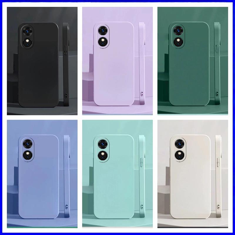 เคส For Oppo A17 / A17K / CPH2471 YTCS TPU เคสมือถือเรียบสีพื้น
