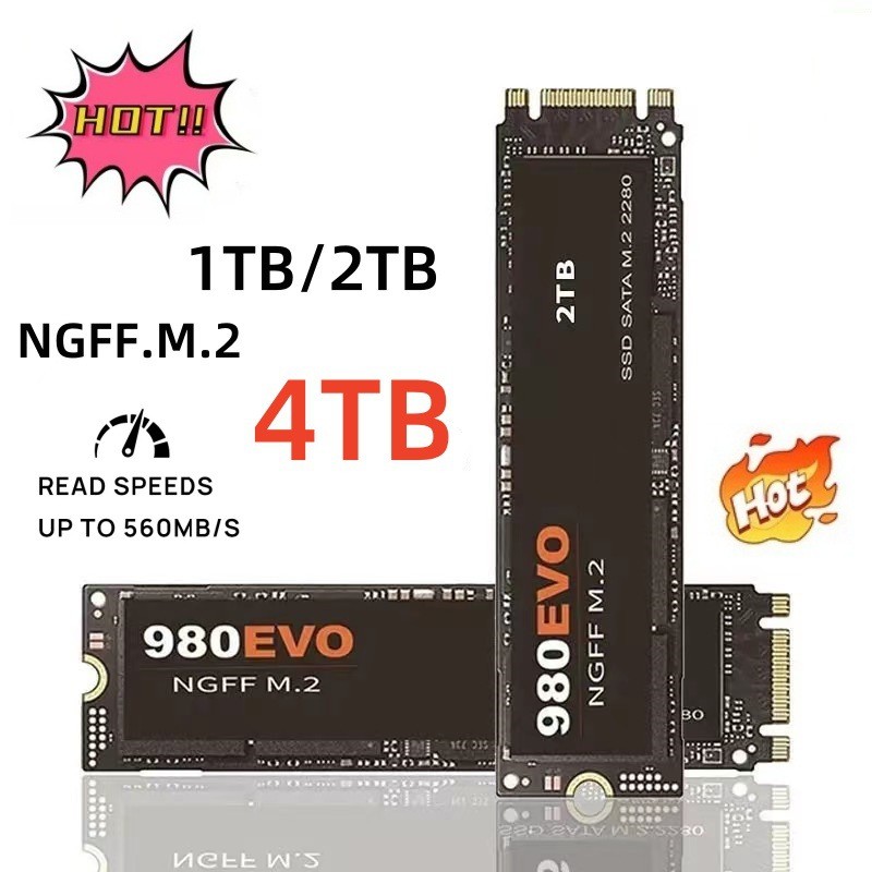 Cross-Border 980EVO ไดรฟ์ Solid State ในตัว M.2 NGFF ขยายอัพเกรด 4TB2TB1TB ความเร็วสูง sata3.0