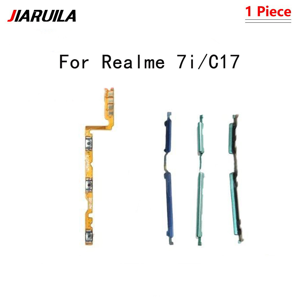 สวิตช์เปิดปิดปุ่มปรับระดับเสียงปุ่มปุ่มปุ่ม Flex Cable สําหรับ Realme 7i/C17