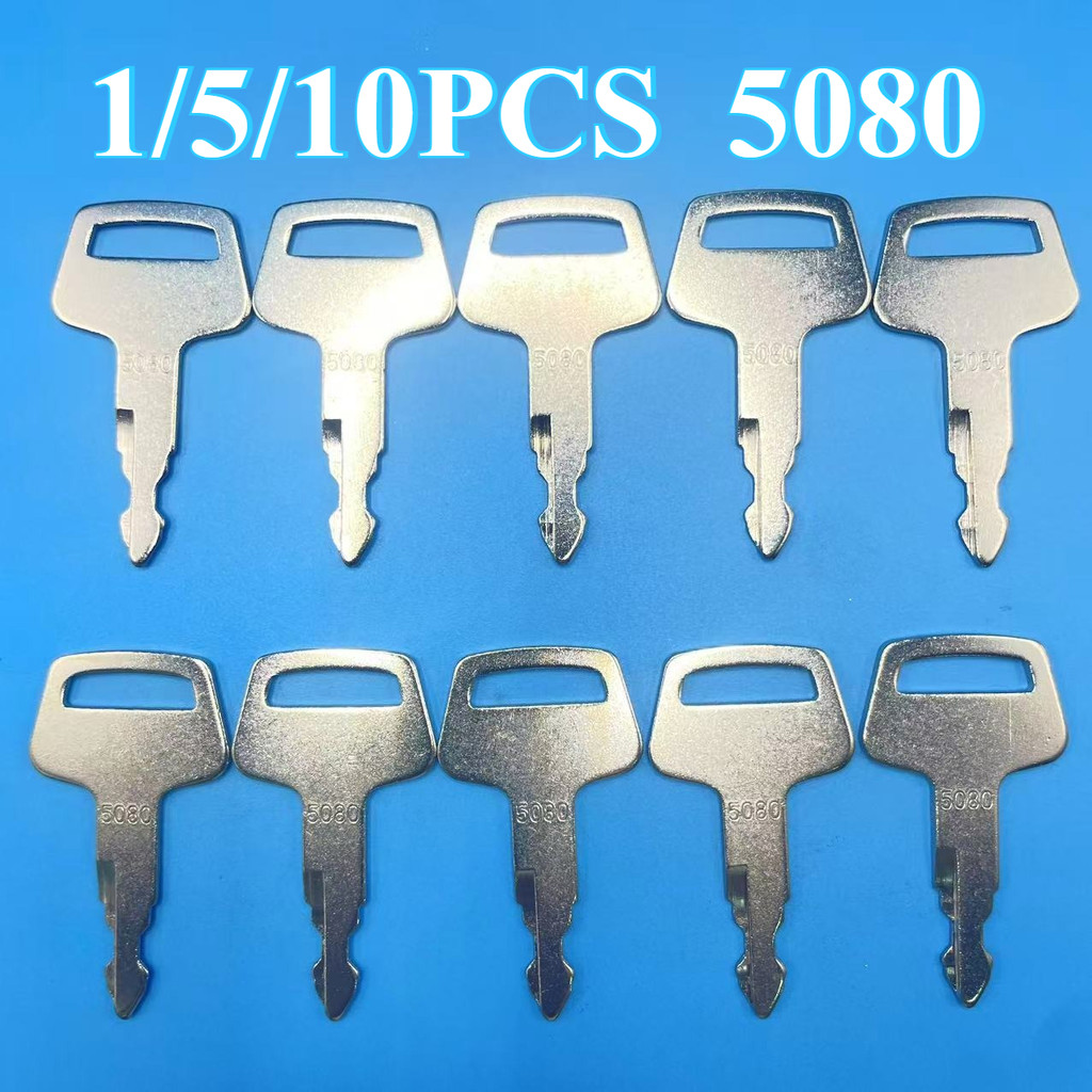 1/5/10PCS 5080 KEYS สําหรับ IHI 5080 Excavator Key สําหรับรถขุดทั้งหมด, Dozers, Skidsteers