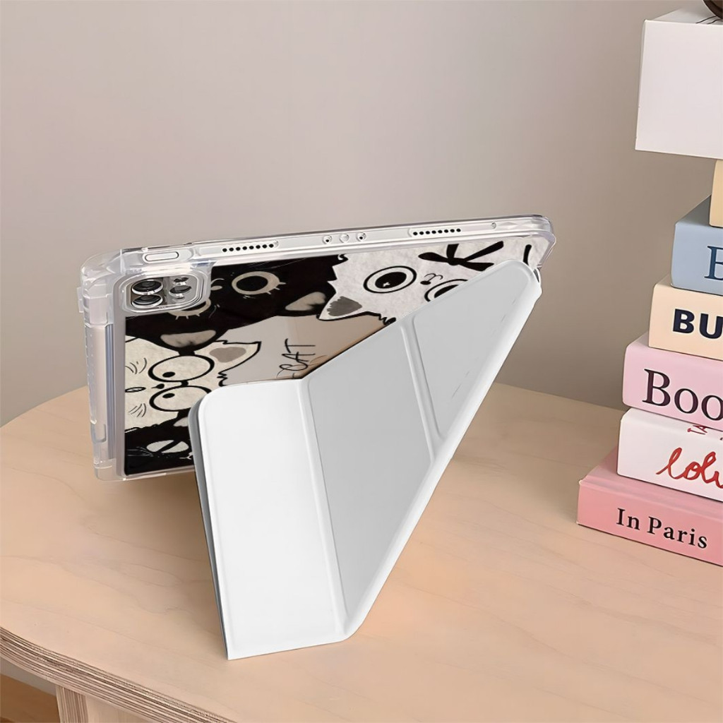 วัสดุอะคริลิค ประเภท Y case for ss Galaxy Tab S10 FE S9 S8 A9+ A8 S6Lite S7 S8+ S9 FE+ 12.4 พับได้หลายมุม - รูปที่ 5