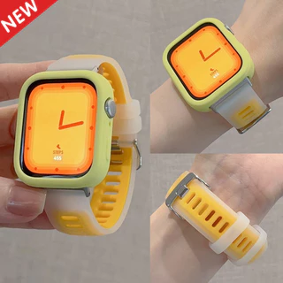 Jelly Dual สีสําหรับ Huawei Watch Fit3 4Pro,ซิลิโคนอ่อนนุ่มกีฬาพร้อมเคสป้องกันสําหรับอุปกรณ์เสริมแฟชั่น Fit4