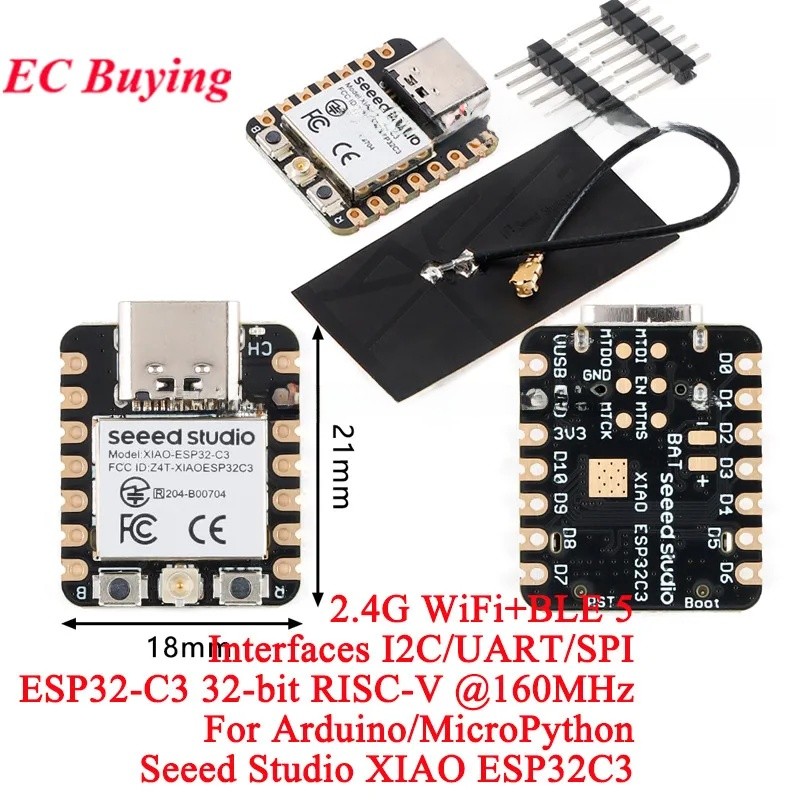 10 ชิ้น/1 ชิ้น ESP32C3 ดูสตูดิโอ XIAO BLE WIFI ไร้สายบลูทูธ Development Board โมดูล ESP32 Tiny MCU 4