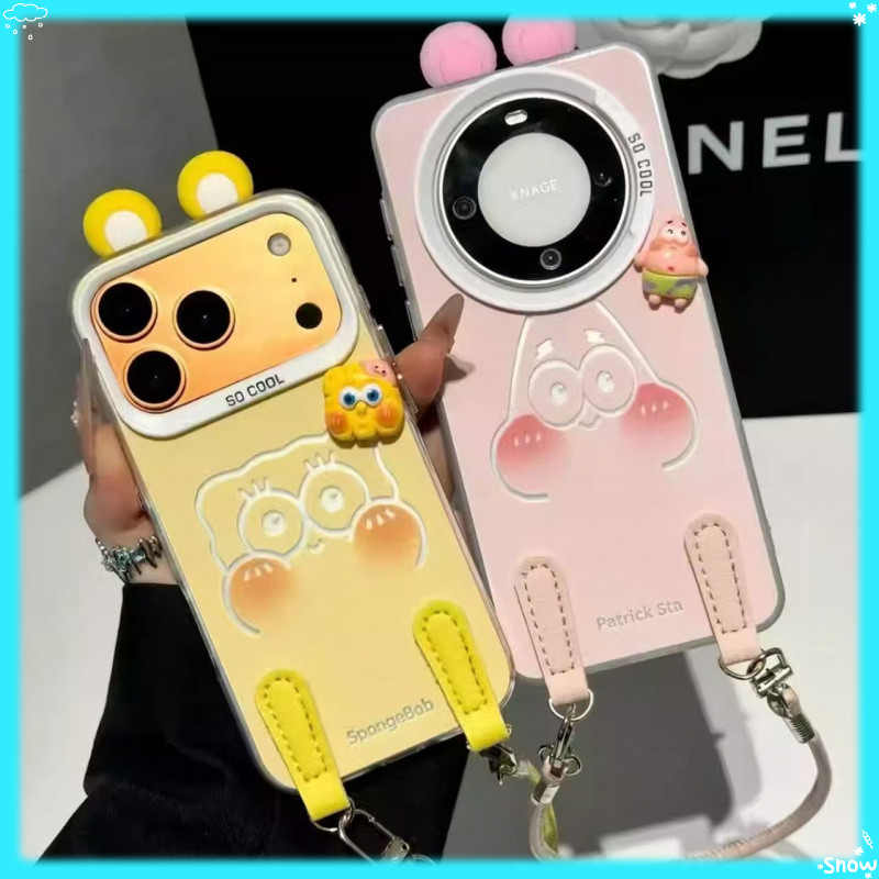Patrick อุปกรณ์เสริม Xiaomi 17PROMAX/15 Ultra เคสโทรศัพท์ Xiaomi 15PRO/17Pro SpongeBob SquarePants X