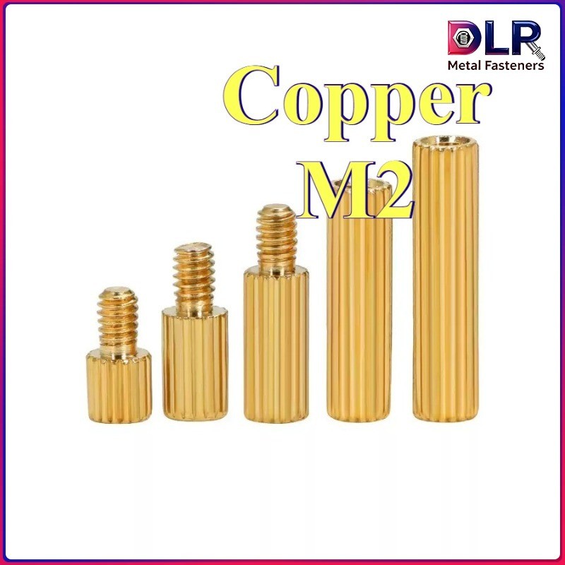 คอลัมน์สนับสนุนทองแดงลายลูกฟูกรูผ่านสองด้าน กันสนิม นําความร้อน-ไฟฟ้าได้ ป้องกันหมุน ขนาด M2 ขึ้นไป 