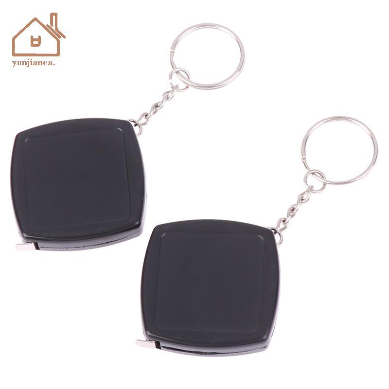 YANCA Square 2 M เทปวัด Retractable ของขวัญไม้บรรทัดเหล็กขนาดเล็กเหล็กอัตโนมัติ Telescopic เทปวัด TH - รูปที่ 3
