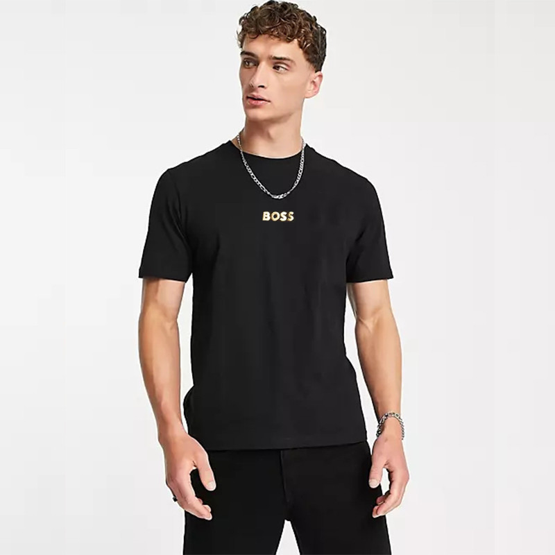 เสื้อยืด Hugo Boss แขนสั้นคอกลม พิมพ์โลโก้ แฟชั่นลำลอง