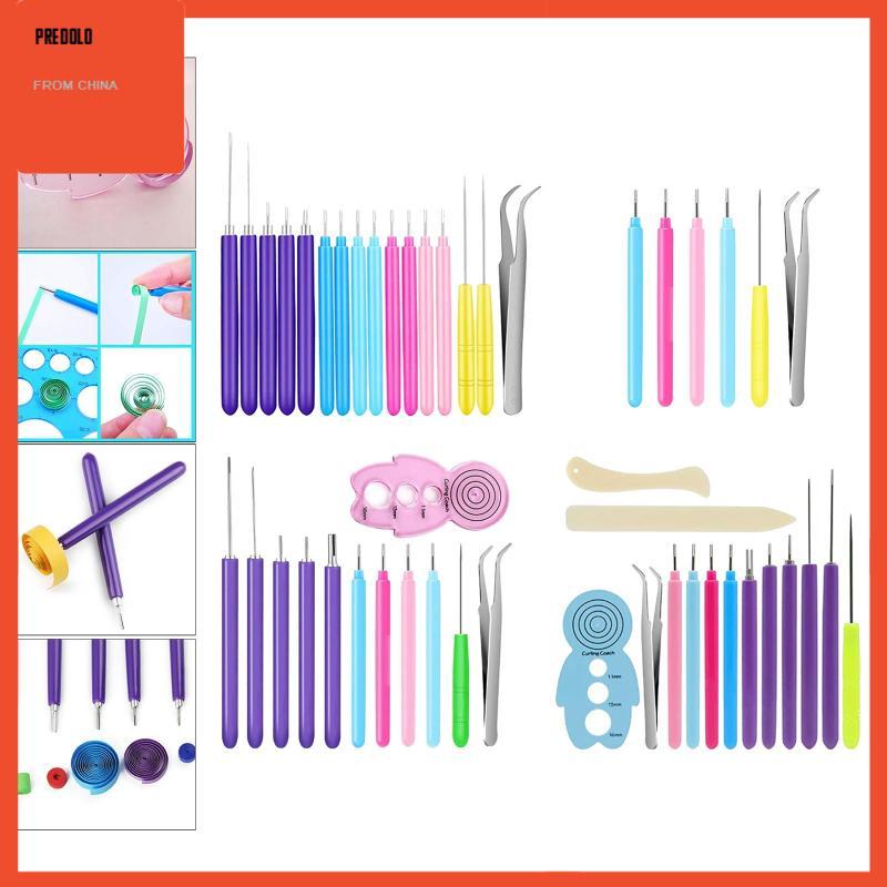 [Predolo] Quilling Tools อุปกรณ์ Quilling ชุดปากกาเข็มสําหรับการ์ดเครื่องประดับสําหรับผู้ใหญ่