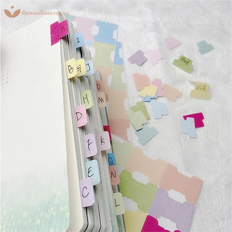 Thewoodfameing 5 แผ่น Self-กาวดัชนีป้ายสติกเกอร์ส่วนบุคคล Bible Journaling Tabs ธง EN