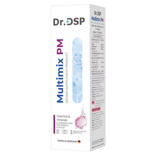 Dr.DSP ดร.ดีเอสพี มัลติ มิกซ์ พีเอ็ม 20 เม็ดฟู่ กลิ่นเอลเดอร์เบอร์รี่ผสมสตรอเบอรร์รี่