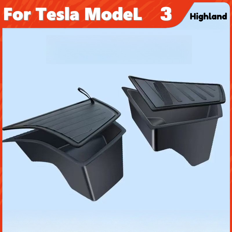 สําหรับ Tesla รุ่น 3 Highland 2025 TPE Trunk ด้านข้างกล่องเก็บ Organizer พรีเมี่ยมอัพเกรดอุปกรณ์เสริม