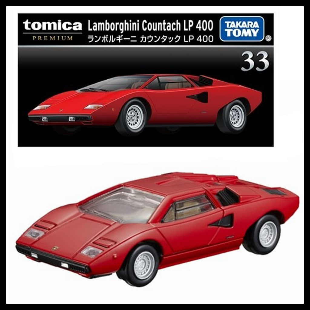 Tomica Premium 33 Lamborghini Countach LP400 1/61 Takara Tomy New LP 400 รถของเล่นรุ่น