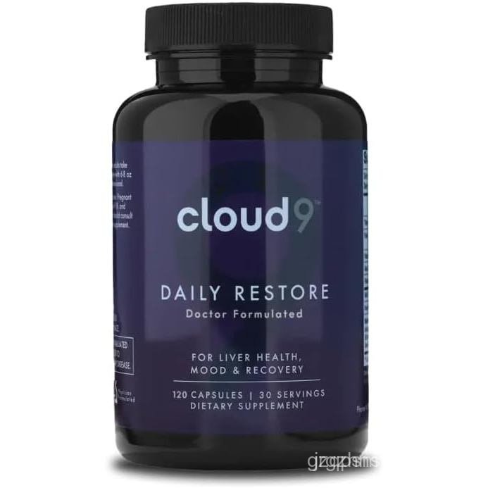 Cloud9 Daily Restore – อาหารเสริมตับดีท็อกซ์และการกู้คืนพร้อม Milk Thistle, NAC & B-Vitamins – Energ